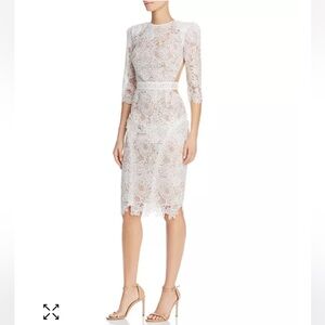 Bronx & Banco White Lace Medeleine Dress- NWT- XS- wedding, graduation, cocktail